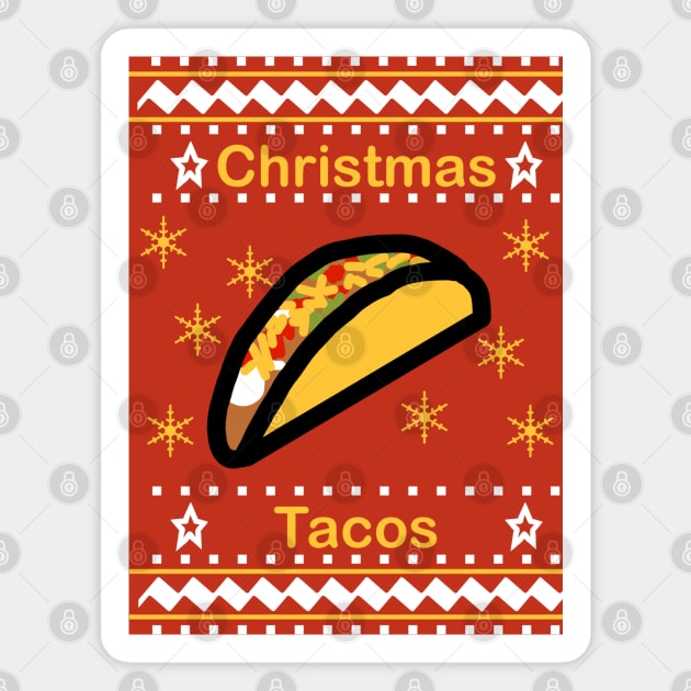 Christmas Tacos Magnet by ellenhenryart